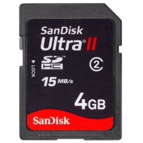 SanDisk Ultra II SDHC 4GB card