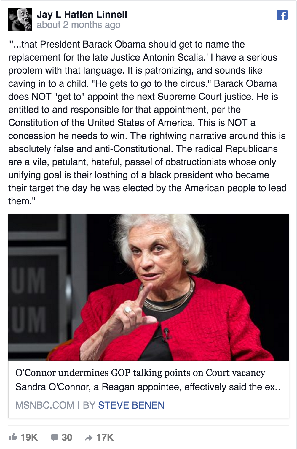 Sandra Day Dishonor